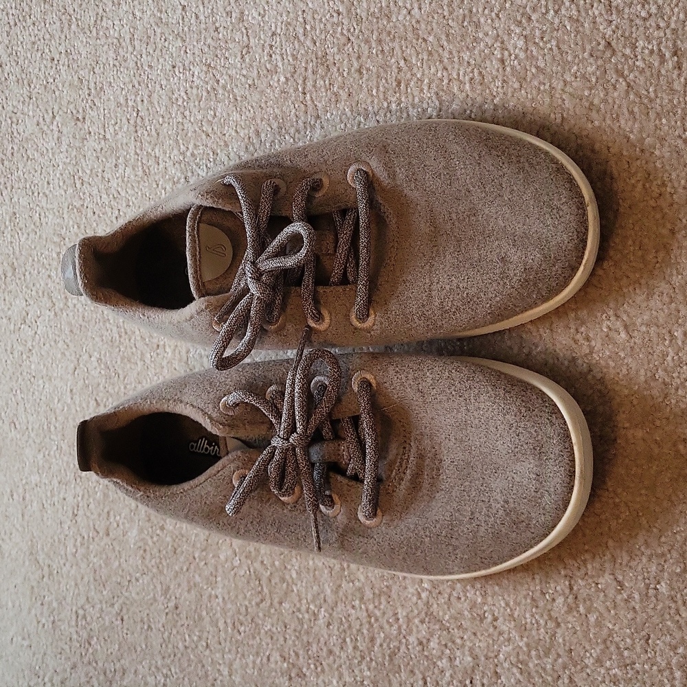 Mens Tan All Birds Size 9